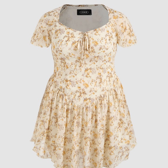 Cider Dresses & Skirts - Cider Curve Ditsy Floral Mini Dress Size 4X (US Size 20)